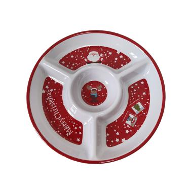 Imagem de PETISQ MELAMINA 34CM NOEL 3 DIV FST