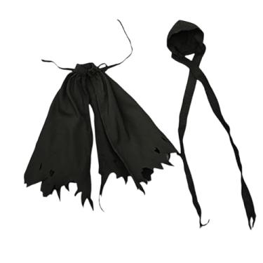 Imagem de Dynwave Capa e chapéu para bonecos de ação 1:12, acessórios para bonecos, roupas de boneca unissex da moda em tecido, roupas em miniatura para 6 polegadas, Amarelo