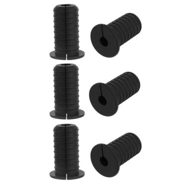 Imagem de 6un 19mm Passa-cabos para Starlink, Silicone Passa-fios de Parede Antiderrapante Buchas Passagem Cabos para Cabos Ethernet/TV Proteção Impermeável de Cordão (Preto)