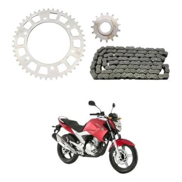 Imagem de Kit Relação Tração Transmissão Com Retentor Fazer 250 2006 2007 2008 2