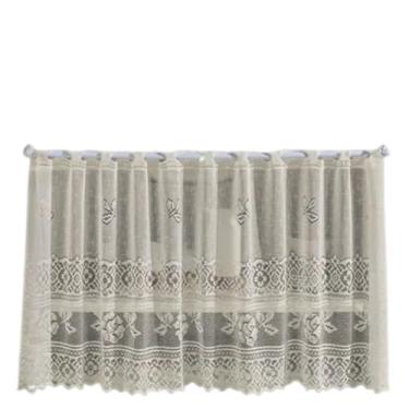 Imagem de Cortina Pia/Balcão/Banheiro/Cozinha Renda Varias Estampas Cor:Valencia Marfim