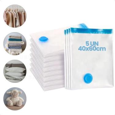 Imagem de Kit Sacos a Vácuo 40x60cm Organizador de Mochila Bolsa Roupas - Urban 