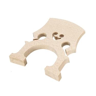 Imagem de Generic Ponte de madeira de bordo de violoncelo 1/2 para peças de instrumento de substituição de violoncelo de 1/2