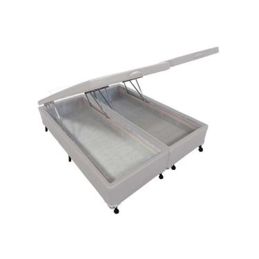 Imagem de Cama Box Baú Queen Courano White New (158x198x35) - Castor