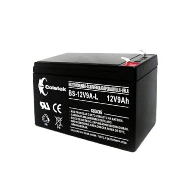 Imagem de Bateria Selada VRLA 12v 9AH, BS-12V9A-L, Conector tipo T1 Preto, Coletek