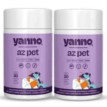Imagem de Kit Suplemento Polivitamínico A-Z Pets, Soft-Gel, Carne, Yanno - 2Un - 30 Caps