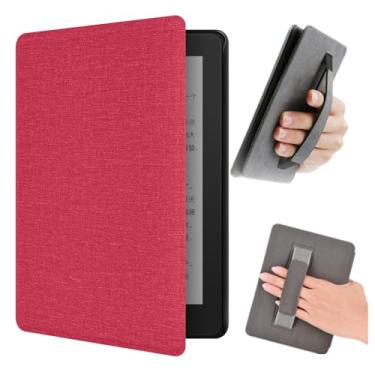 Imagem de Yzlvigrous Capa para Kindle Paperwhite 7/6/5ª Geração 2015/2013/2012, Textura de Pano de 6 Polegadas Ultra Slim PU Tampa com Sono Automático/despertar E Alça, Modelo: DP75SDI/EY21