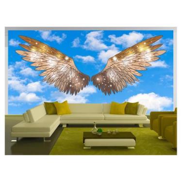 Imagem de Papel De Parede 3D Arte Asas Selfie Insta Cores 3,5M Tra325 - Você Dec