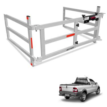 Imagem de Extensor de Caçamba Strada 1998 a 2013 Dobravel EDD Prata