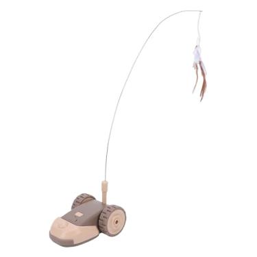 Imagem de GLOGLOW Brinquedo de Gato de Controle Remoto, Brinquedos Interativos de Mouse Velocidade Ajustável Interativos Elétricos Automáticos para Gatos Internos Com Varinha de Provocação de de de Controle