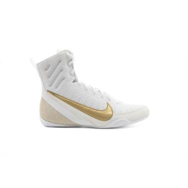 Imagem de Nike Tênis de boxe masculino, Branco/Ouro, 46