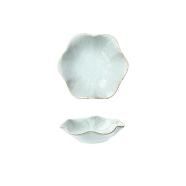 Imagem de Tigela para molho Prato de cerâmica retrô para forno, travessa para churrasco, sashimi, sushi, pratos para molho soja(Branco)