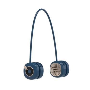 Imagem de Ventilador de Pescoço Hands- USB Recarregável Vestível 360 Foldable Duplo Silencioso 3 Ventiladores para Esportes Corrida Viagem Acampamento Casa