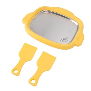 Imagem de YOUTHINK Máquina de Fritar Gelo, Fabricante de Iogurte Frito de Aço Inoxidável 304, Placa de Resfriamento Rápido para Sorvete Caseiro (Amarelo)