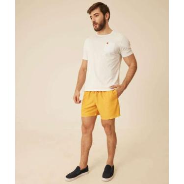 Imagem de Bermuda Masculina Surf Lisa MR-73715, Amarelo, G