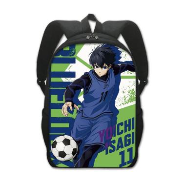 Imagem de Mochila escolar Blues Locks Anime School Polyester 29x12.5x42cm