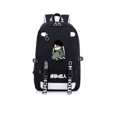Imagem de Mochila Attacks on Titans Levis Ackermans Cartoon Kids