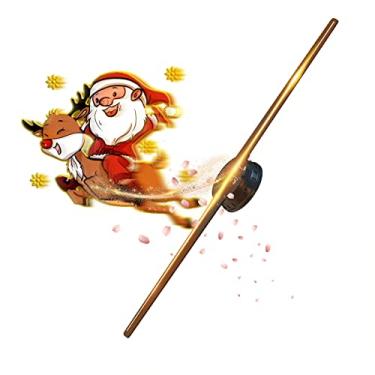 Imagem de Ventilador de holograma 3D, projetor HD LED holográfico para árvore de Natal, exibição publicitária com Bluetooth remoto WiFi, biblioteca de vídeos 1500 para negócios, bar, Halloween (42 cm)