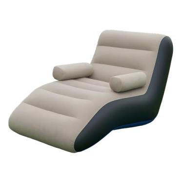 Imagem de Espreguiçadeira Inflável com Bomba Inclusa – Confortável, Leve e Resistente – Suporta até 100 kg – Uso Interno e Externo