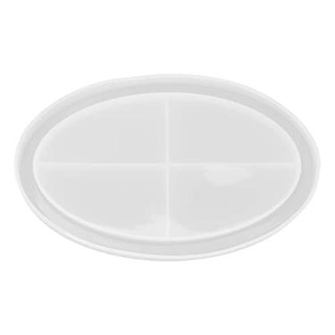 Imagem de Ainoli bandeja oval molde de silicone oval jóias diy bandeja molde para manicure loja decoração organização