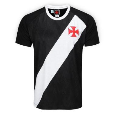 Imagem de Camisa Masculina Vasco da Gama Principia Preto e Branco - Braziline, G