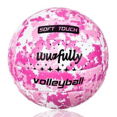 Imagem de Voleibol Wuzfully tamanho 5, couro de PVC macio, 21 cm