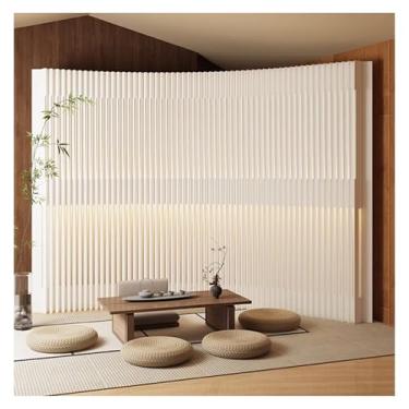 Imagem de Room divider Divisor de sala de escritório com tela de papel, armazenamento dobrável, divisória de privacidade expansível e deformável(2X2.4M/6.5X7.8FT)