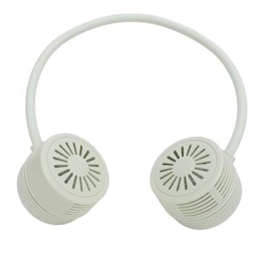 Imagem de Generic Ventilador de Pescoço Vestível, Ventilador de Pescoço Pequeno e Portátil Versátil Rotação Livre de 360 ​​° Longa Vida útil da Bateria 3 Velocidades do USB Recarregável para Viagens (Verde)