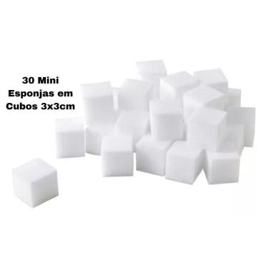 Imagem de Mini Esponja De Melamina 30 Peças Esponja Mágica