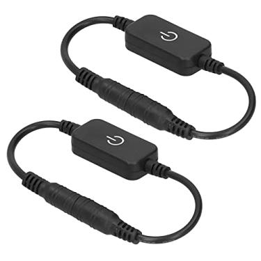 Imagem de Aramox Dimmer de Toque LED, Controle Sensível Ao Toque Preto Com Função ON OFF e Escurecimento Com Conector de 5,5 Mm para Luzes de Tira LED