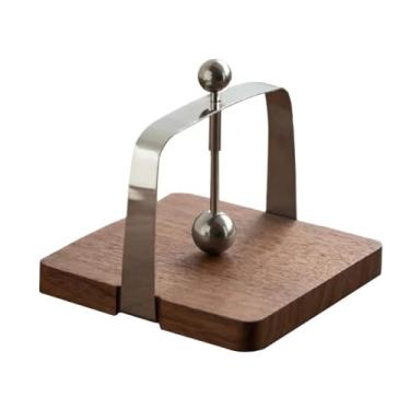 Imagem de Suporte vertical de madeira multifuncional de papel prensado vertical para guardanapo suporte de lenços decoração rural retrô adequado para restaurantes cafés ou cozinha doméstica bancada de jantar