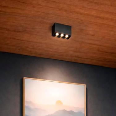 Imagem de Micro Spot Downlight Preto Sobrepor Pontual Luz05