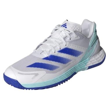 Imagem de adidas Tênis masculino Defiant Speed 2, Branco/azul lúcido, semiflash aqua, 41