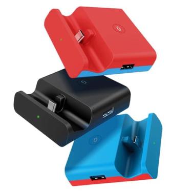 Imagem de Sanpyl Suporte de Carregador Tipo C Suporte de Carregamento Com Interface Multimídia HD 2.0 Design Robusto para Adaptador Conversor de TV Preto/vermelho-azul Perfeito para Entusiastas de Jogos