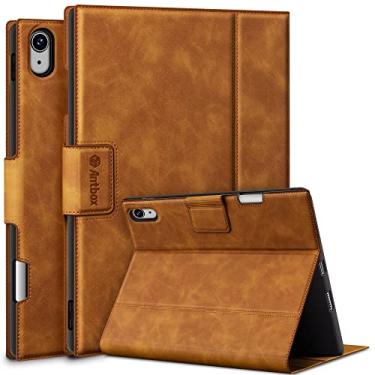 Imagem de Antbox Capa para iPad Air 2024 de 11 polegadas (M2)/iPad Air 5ª/4ª geração de 10,9 polegadas, couro vegano com suporte para lápis, ângulo de digitação, hibernar/despertar automático, suporte múltiplo