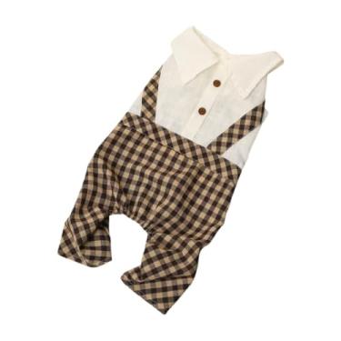 Imagem de Gatos E Cães Roupa Pet De Casal Para Dia Dos Namorados Date Macacão Vestido Social Romântico Confortável Estiloso Bonito Criativo(Macacão,M)