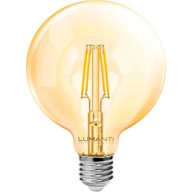 Imagem de Lâmpada Vintage âmbar Globo 125mm Led 2400k 4w E27 127-220v - LUMANTI