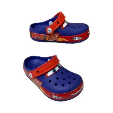 Imagem de Crianças À Prova D'água LED Lightning McQueen Sandálias Disney Animati