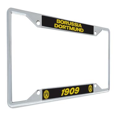 Imagem de Desert Cactus Borussia Dortmund FC Moldura de placa de licença BVB Alemanha Alemanha Die Schwarzgelben Suporte de etiqueta de carro de futebol para frente ou verso do carro oficialmente licenciado em