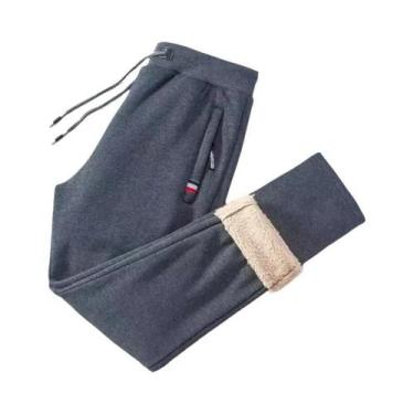 Imagem de Calça de Moletom Masculina com Fleece - Ideal para Corrida e Uso Casua