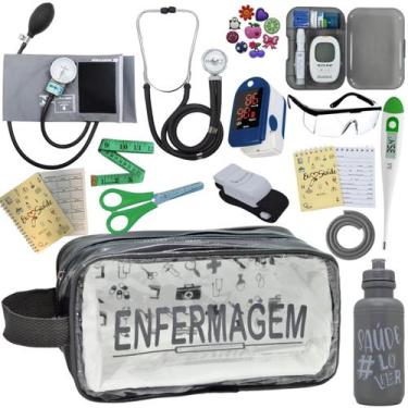 Imagem de Kit De Enfermagem Completo Medidor Glicose Aparelho Pressao - P.A. MED