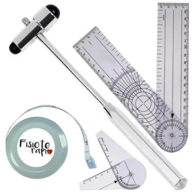 Imagem de Kit Goniometro Grande Dedo Martelo Buck Fita Imc Fisio - INOX FISIO, I