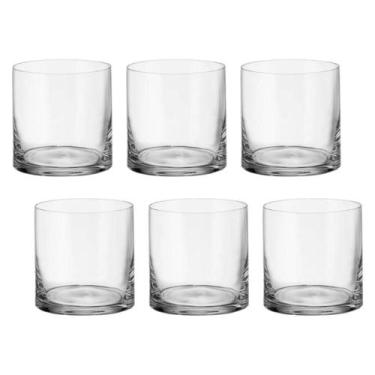 Imagem de Copo Baixo De Cristal Bohemia Para Whisky 410 ml Larus 6 Peças - Bohem