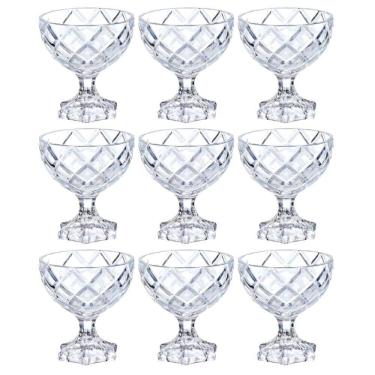 Imagem de Taças Sobremesa Em Vidro Pineapple 170Ml 9 Peças Hauskraft