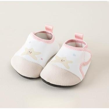 Imagem de Meias aquáticas infantis infantis para meninos e meninas descalços secagem rápida praia natação piscina, Bege, 9-10 Toddler