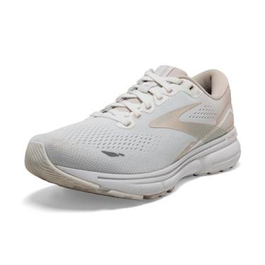Imagem de Brooks Tênis de corrida feminino Ghost 15 Neutral, Branco/cinza cristal/vidro, 40