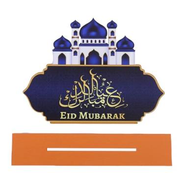Imagem de Decorações Ramadan Mubarak, decoração de mesa Eid Mubarak, placas Happy Ramadan Kareem, suprimentos de festa de mesa Al-Fitr para cozinha doméstica