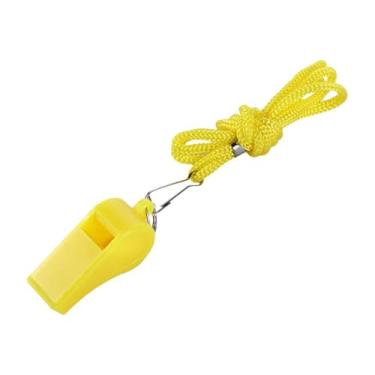 Imagem de Apito de árbitro, ferramenta de sobrevivência ao ar livre, competições esportivas com cordão profissional de futebol (amarelo)