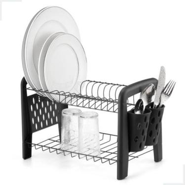 Imagem de Escorredor de Louça Desmontável em Aço para 16 Pratos Supreme Cromado 