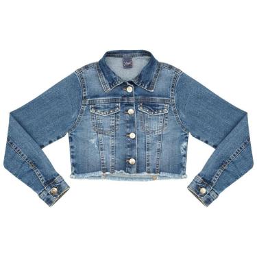 Imagem de Jaqueta Juvenil Look Jeans Cropped Jeans - UNICA - 6-Feminino